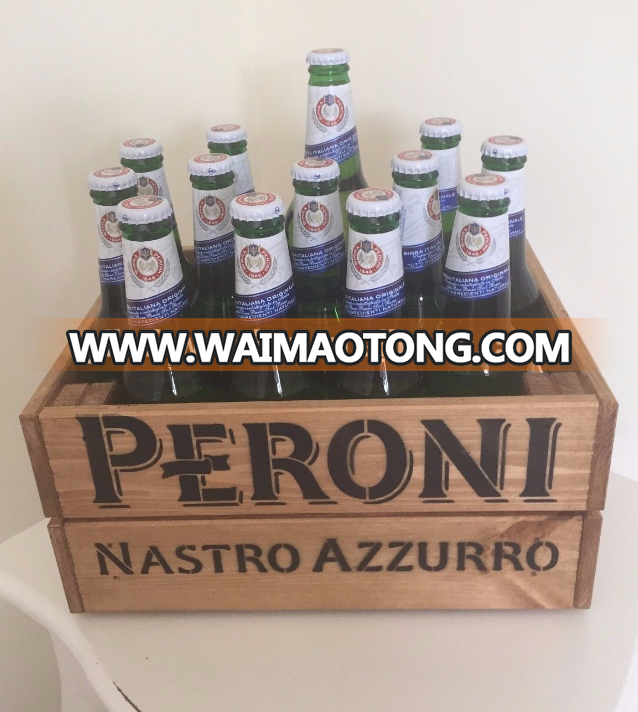 Natural pine wood beer crate wooden beer boxes