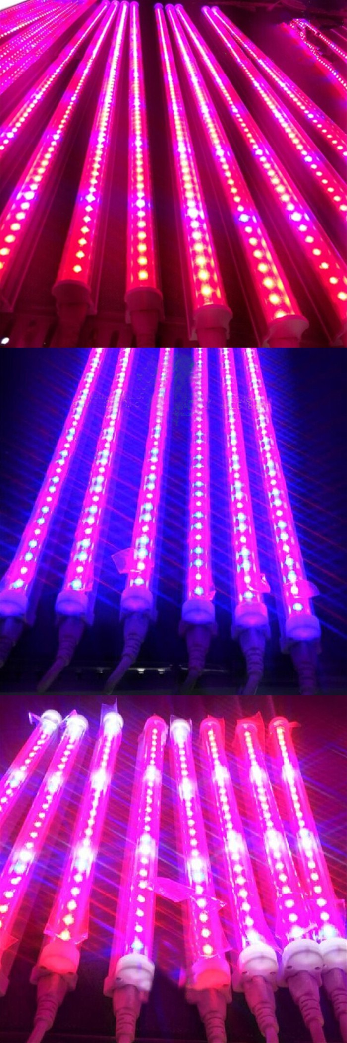 Wholesale high brightness Red Blue ratio 3:1 5:1 6:1 7:1 9:1 48pcs 2835SMD 60cm 2ft 9W Integrated LED T5 grow light fixtures