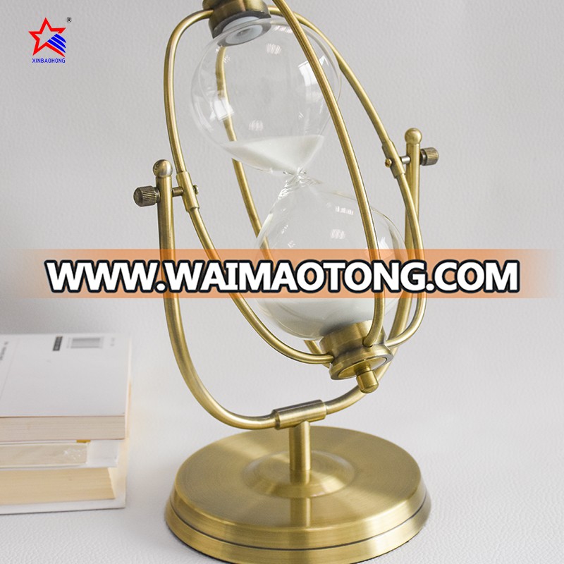 30 Min Large Brass Antique Hourglass Sand Timer for business promotion gift