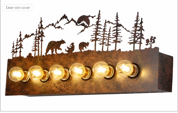 Bear Family 6 light Bathroom Vanity Mirror Light Bulbs