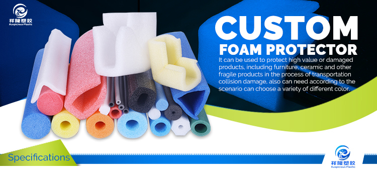 PE custom foam protector foam edge corner profile