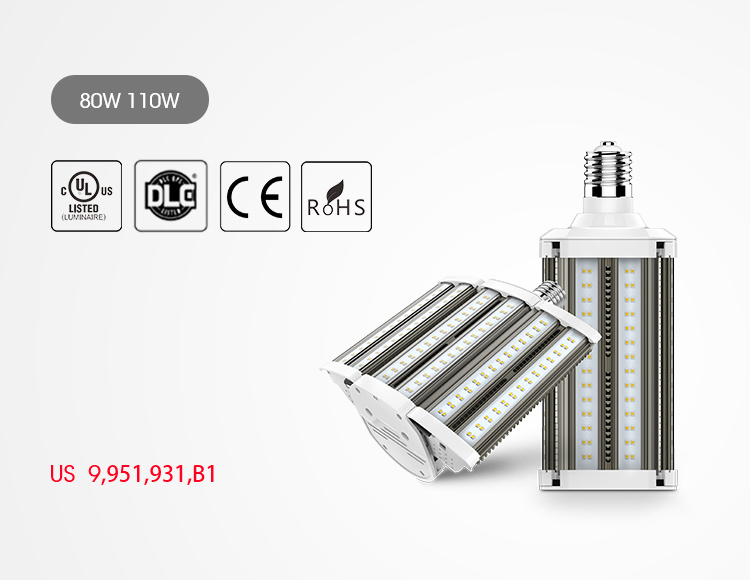 China wholesale  e39 e40 80w 100-277VAC led street corn light 180degree beam angle corn bulb 3000-6000K