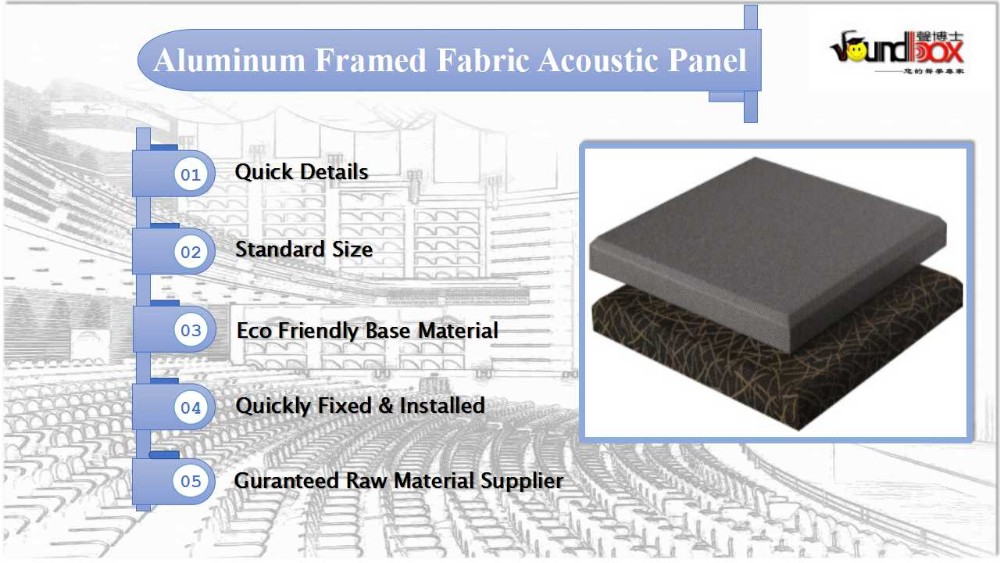 Fabric acoustic panel sponge diffuser acoustic fabric wall panel