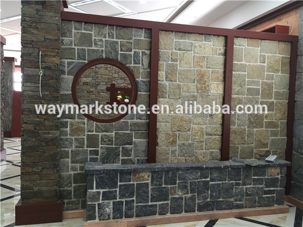 Landscape quartz waterfall stone natural cultured panel wholesale WP-ZB14