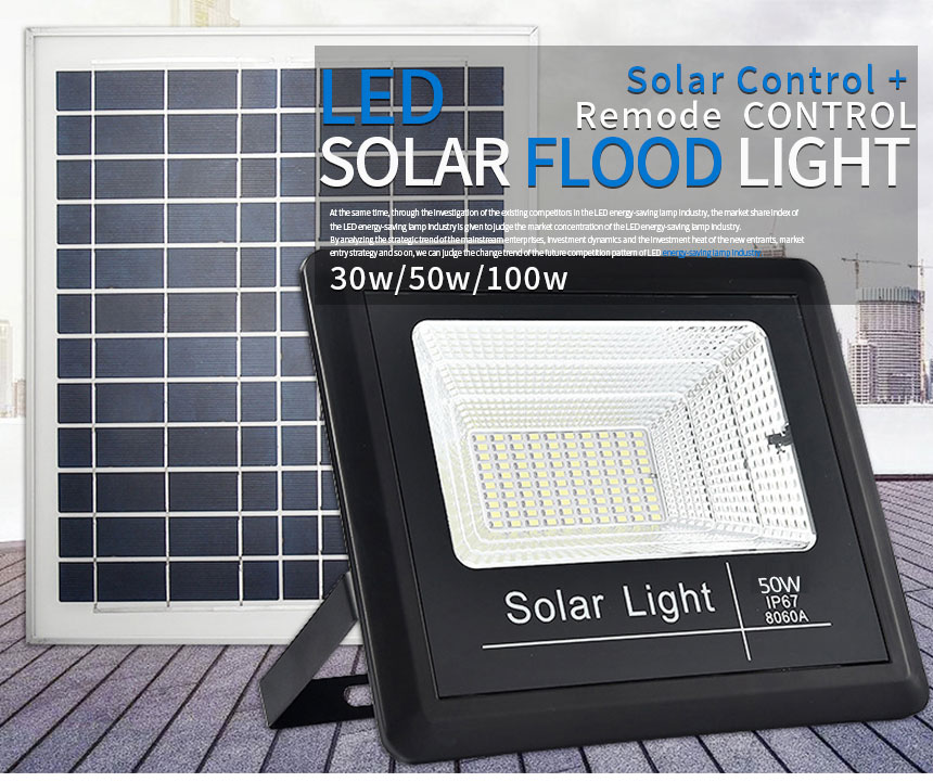 LED Solar Flood Light