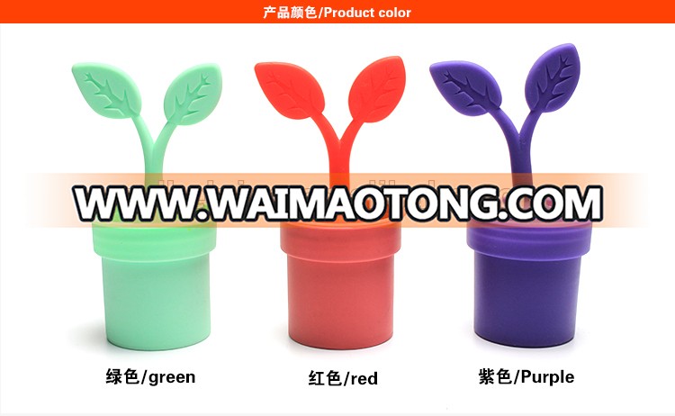 FDA Approved Silicone Plant Tea Filter Silicone Loose Tea Infuser Filter Coffee Stainer