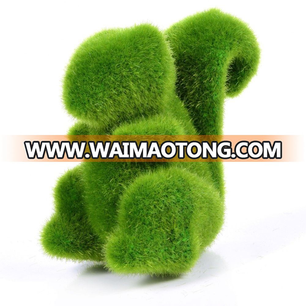 Easter Rabbit Green Handmade Artificial Turf Grass Animals Home Ornamental Decor