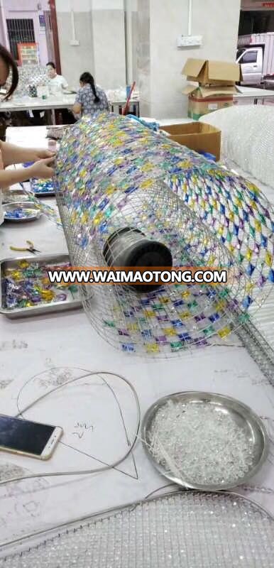 Glass Pedant Crystal Celling Light For Hotel Lobby