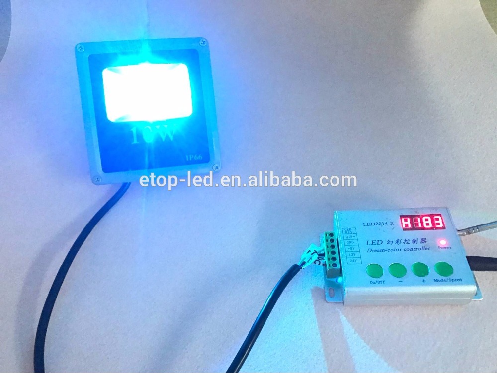 9W WS2811 controlled RGB flood lights