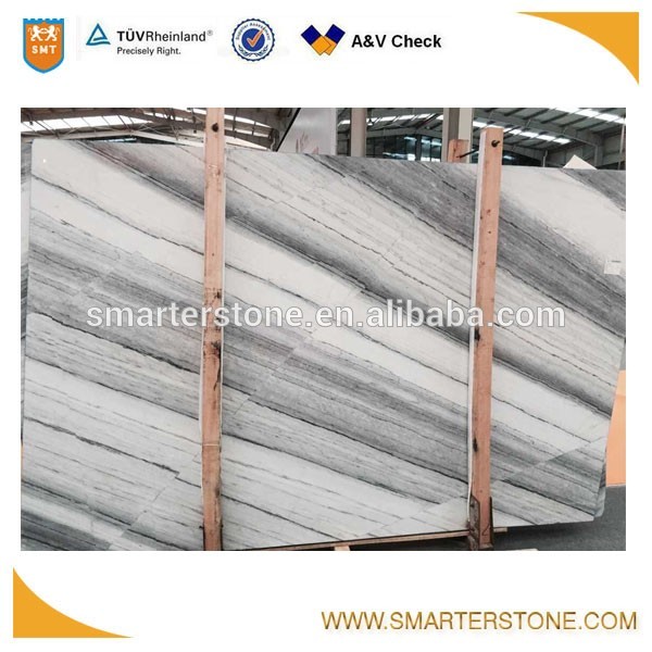 Wooden vein arctic gray granite for projects Misty Juparana 2.7 g / cm3