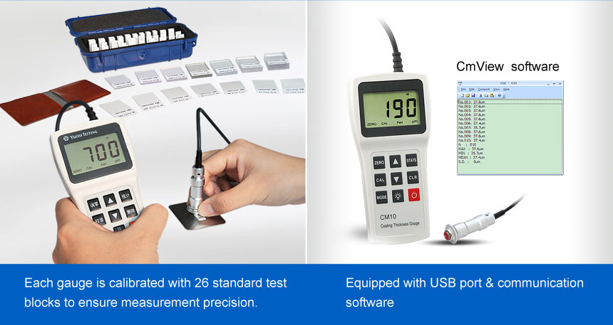 high accurate digital thickness gauge portable paint thickness gauge