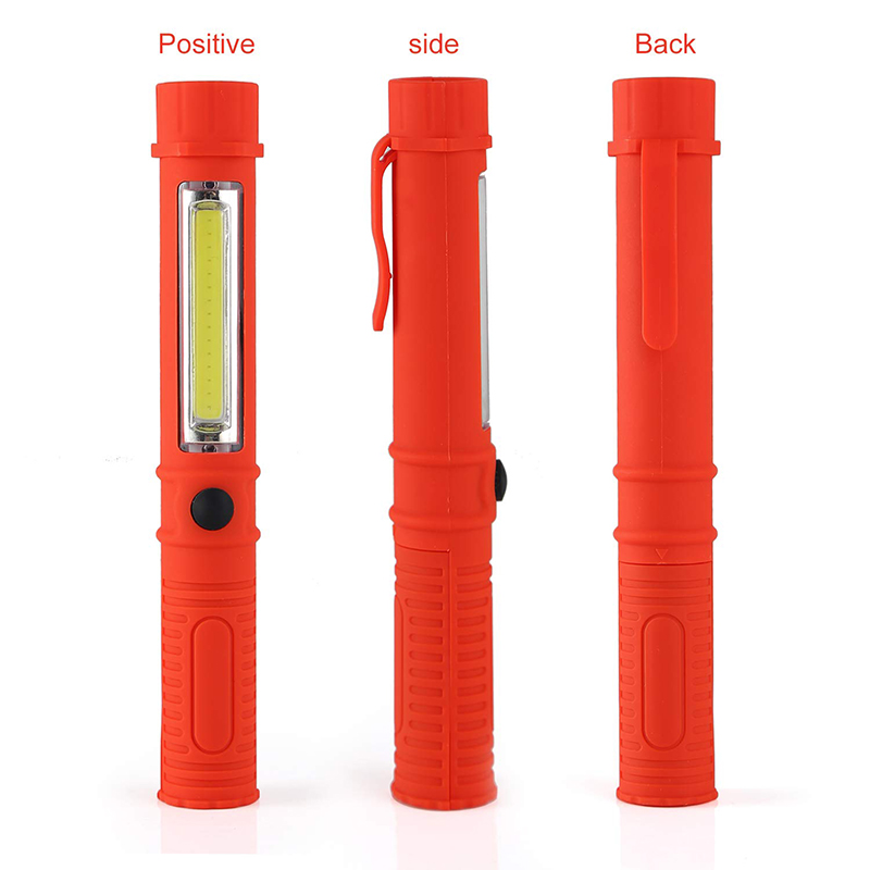 Handle Magnetic Pocket Torch Outdoor flashlight COB LED Mini Pen Light for workshop