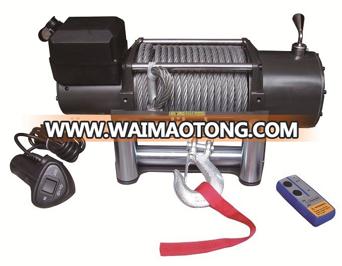 15000lbs remote control electric winch auto winch