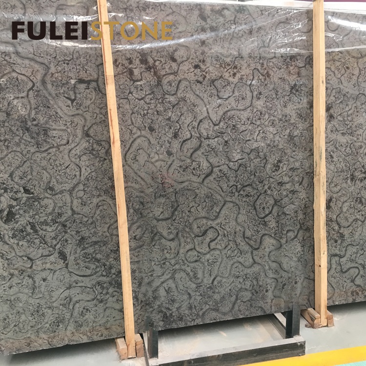 Natural Polished Slab Classical Grey Marble for Home and Project Tiles