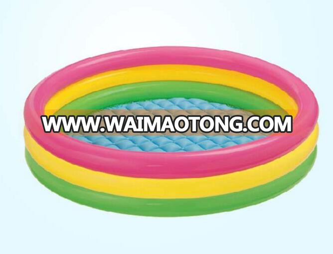 Promotion sale large inflatable indoor pvc round animal swimming pool