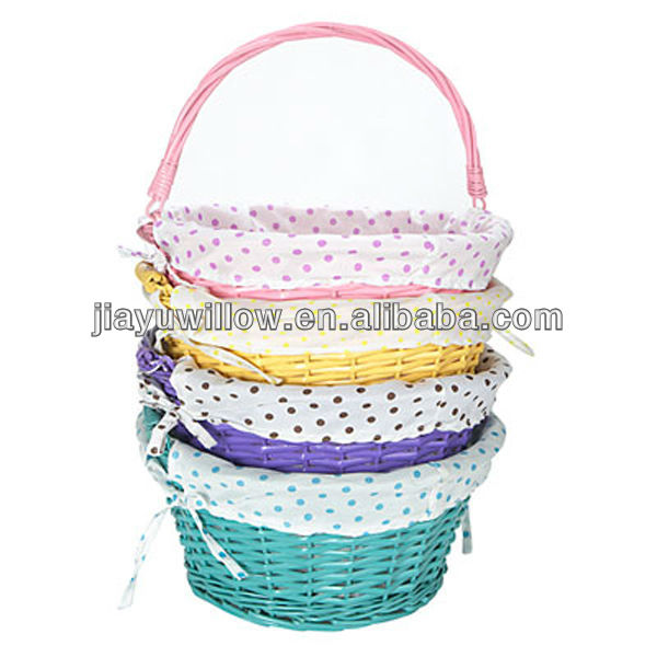 Small round willow easter egg Basket wholesale