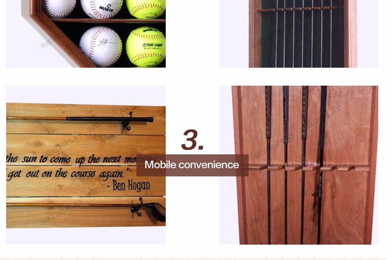 Wood Stand Custom Designed Wood Ball Case Golf Ball Display