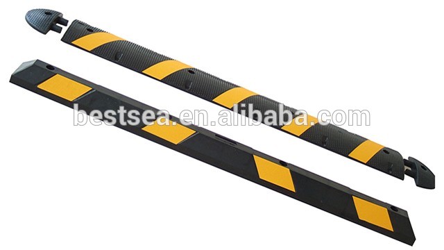 Wheel stopper 1.83m, durable rubber parking blocks