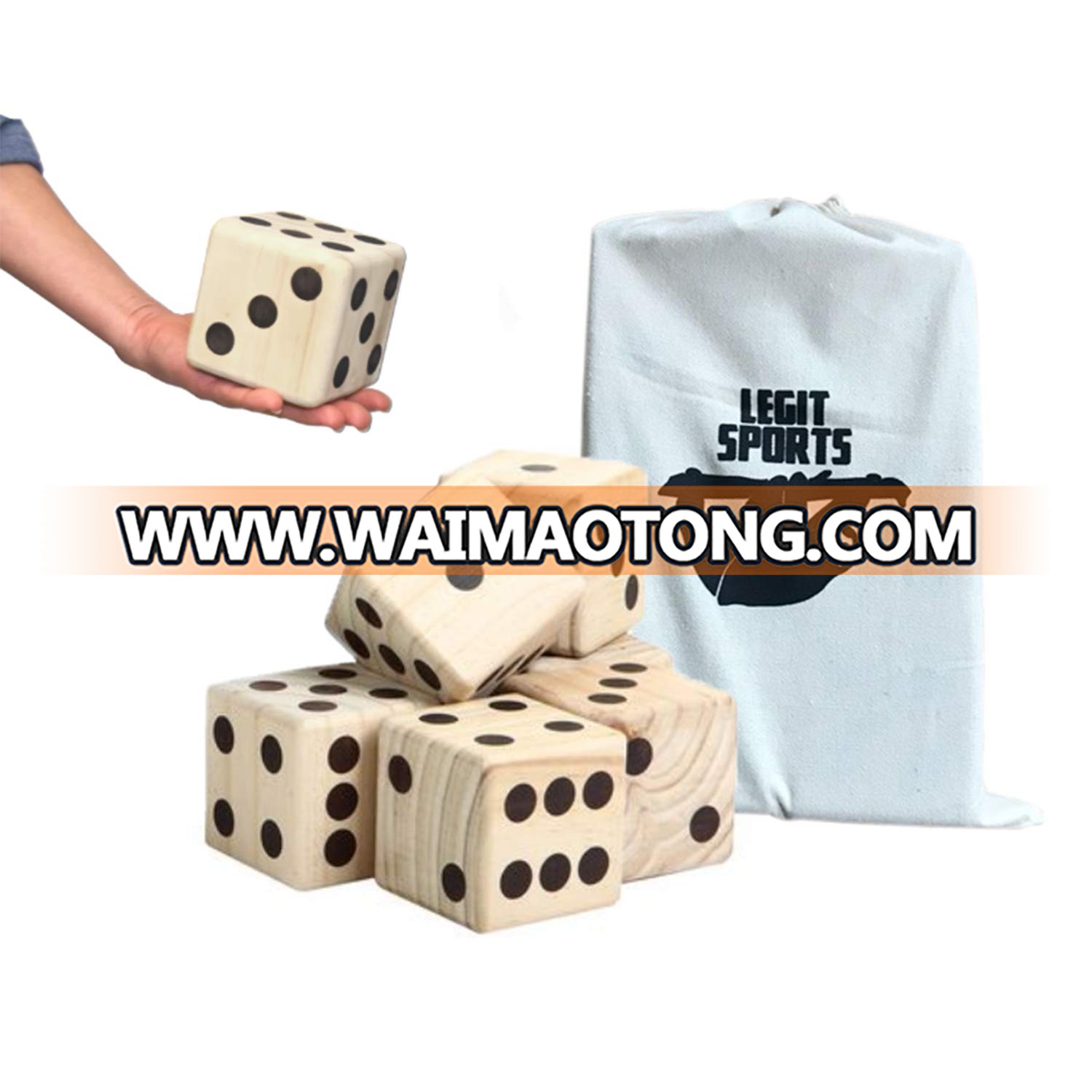 Colorful Custom All-season performance factory directly wooden giant dice of Royalwill