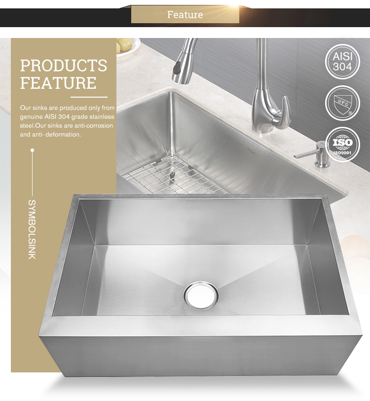 Front Farmhouse Supplier Factory 5050 Double Kitchen Sink Basin