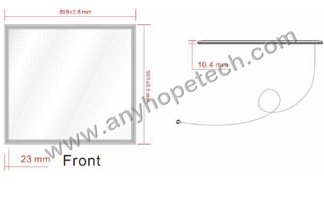 High CRI>90 4000K color temperature 60x60 lights for easy installation