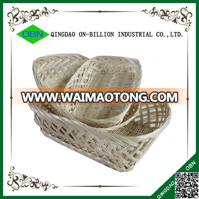 Handicraft sets customized colored cheap wicker bread baskets