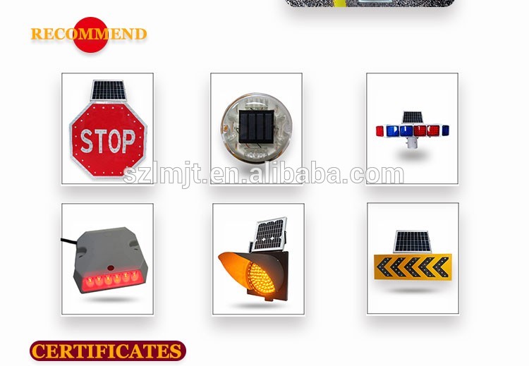 LED solar powered traffic safety flashing arrow sign