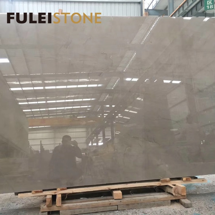 China Natural Polished Slab Aran Grey Marble for Home and Project Tiles