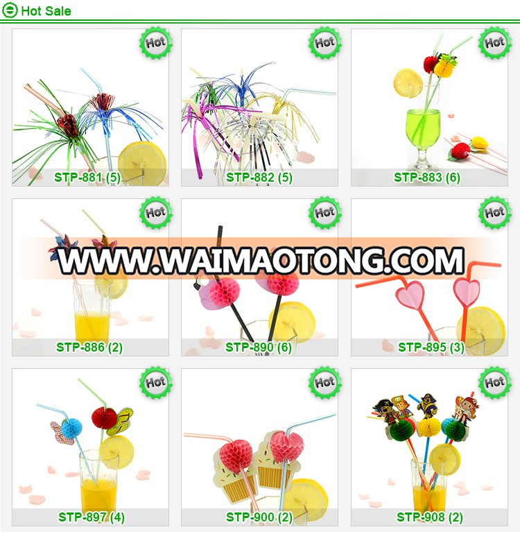 Striped Colored Hot-Sell Plastic Drinking Straw