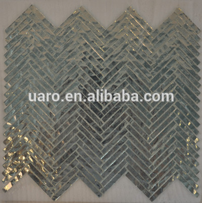 Silver Foil New Design  Glass Mosaic Tile