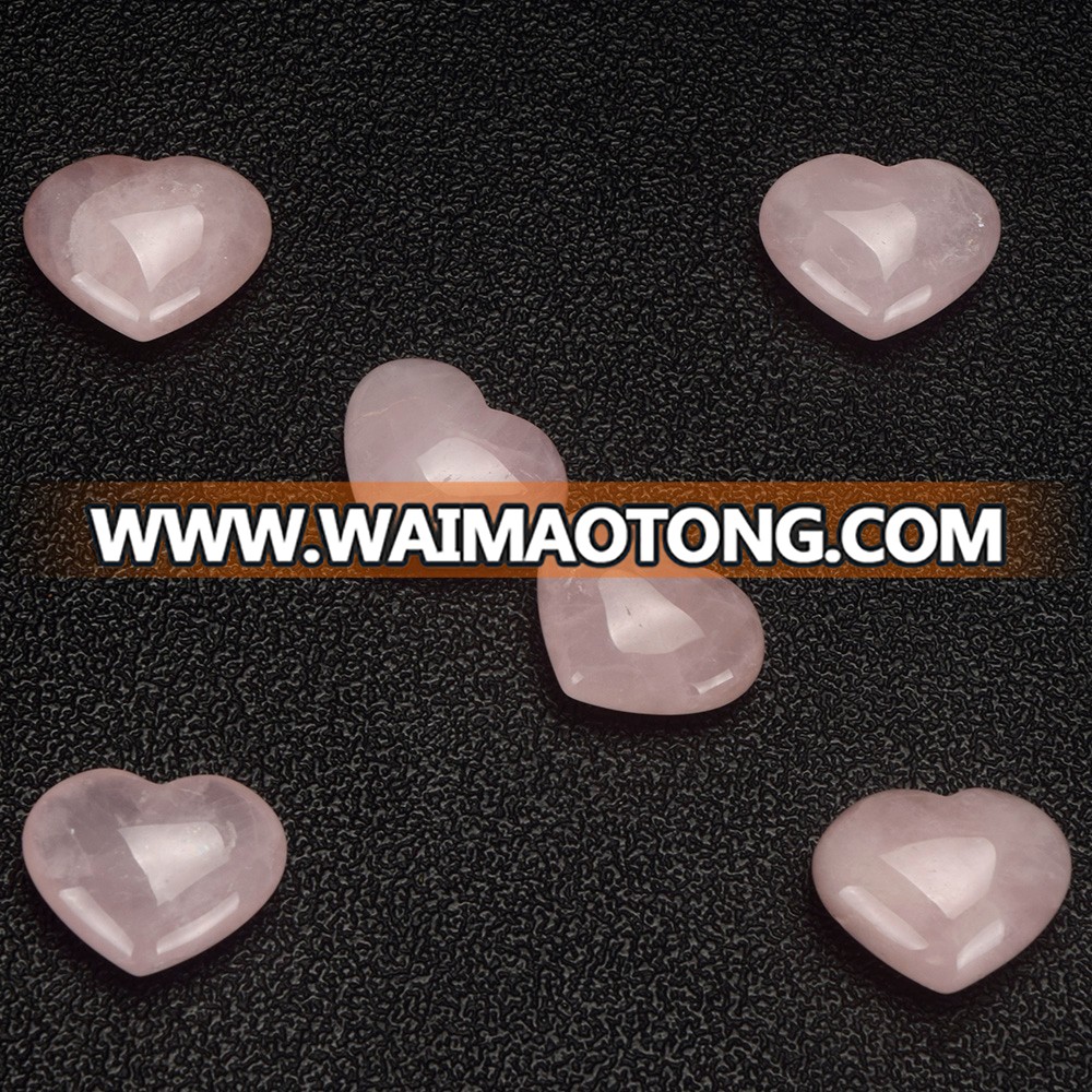 natural wholesale semi-previous rose quartz heart for sale