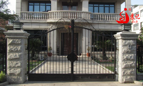 Simple wrought iron gate from Guangzhou supplier