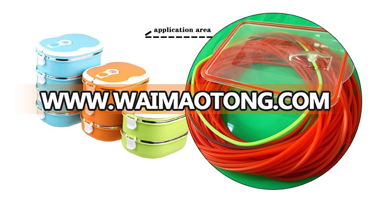 Dongguan Heat Resistant Silicone Rubber Seals Lid Ring , Silicone Sealing Ring For Lunch Box