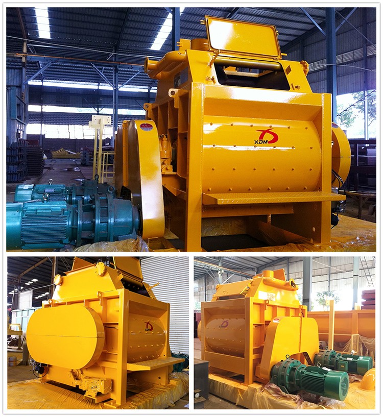 High Quality Twin Shaft JS1000 China Cheap Concrete Mixer 1m3