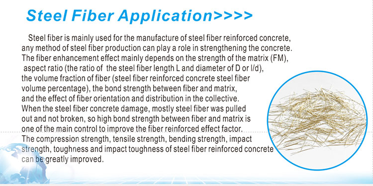 Construction material steel fiber low carbon steel fiber for engineering projects