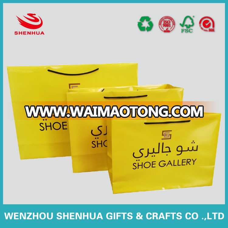 Custom Made High-end Brown / White Kraft Paper Gift Paper Bag