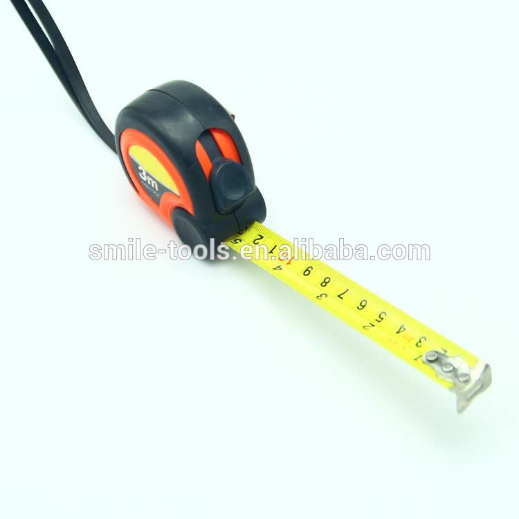 ABS chromed TPR case steel measuring tape measure