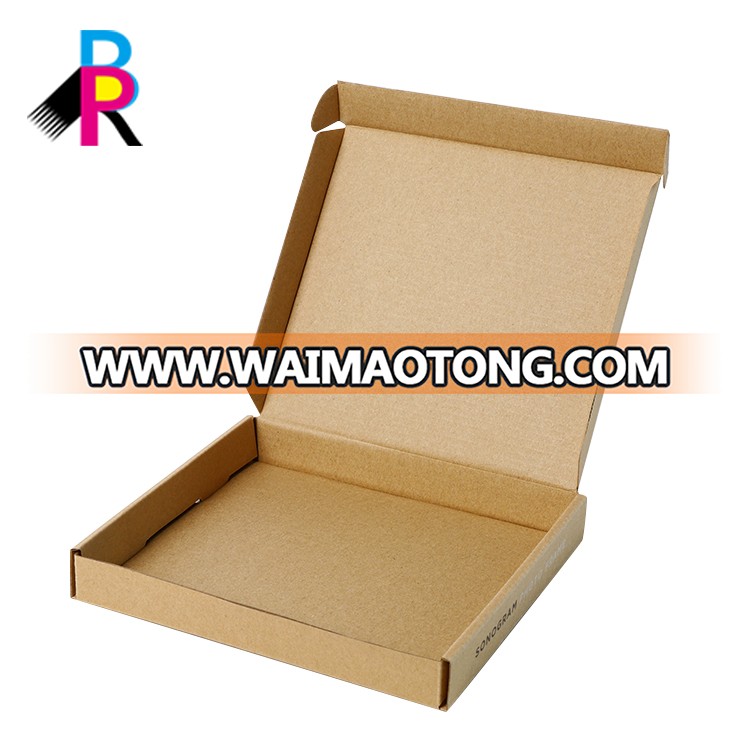 Kraft Cardboard Flat Shipping Corrugated Packaging Shipping Mailer Boxes Custom Logo