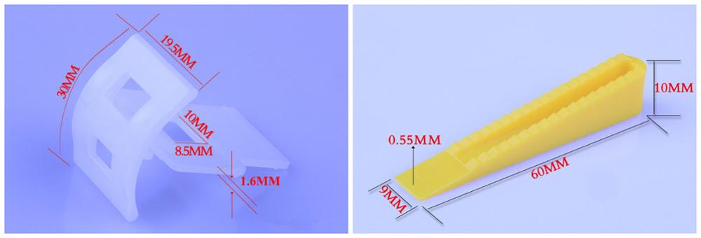 Factory direct tile accessories tile leveling system bent clips and small wedges