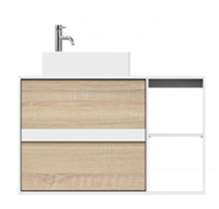 Bondi Designs Solid Wood 50inch Wall Hung Bathroom Cabinet