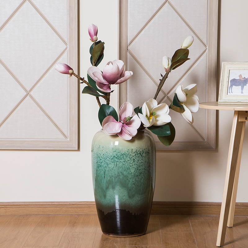 2018 China home decor wholesale ceramic floor vase for interior decoration