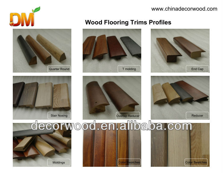 Chinese teak/Tropical teak/Robina smooth solid wood flooring mahogany color