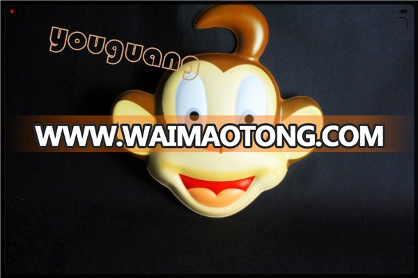 plastic monkey mask pvc mask lovely design cartoon mask