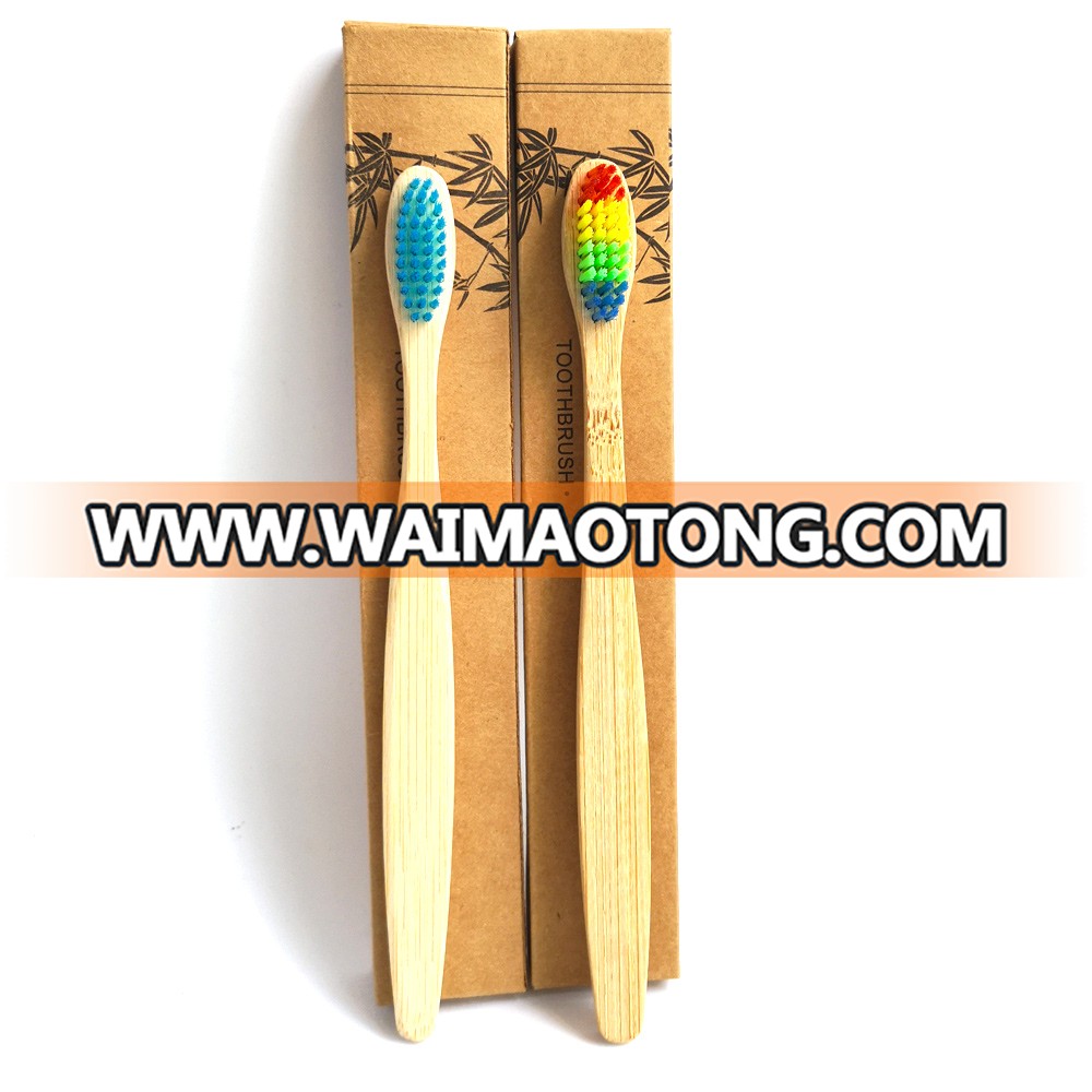 Wholesale Natural Bamboo Toothbrush Eco Friendly Bamboo Charcoal Toothbrush