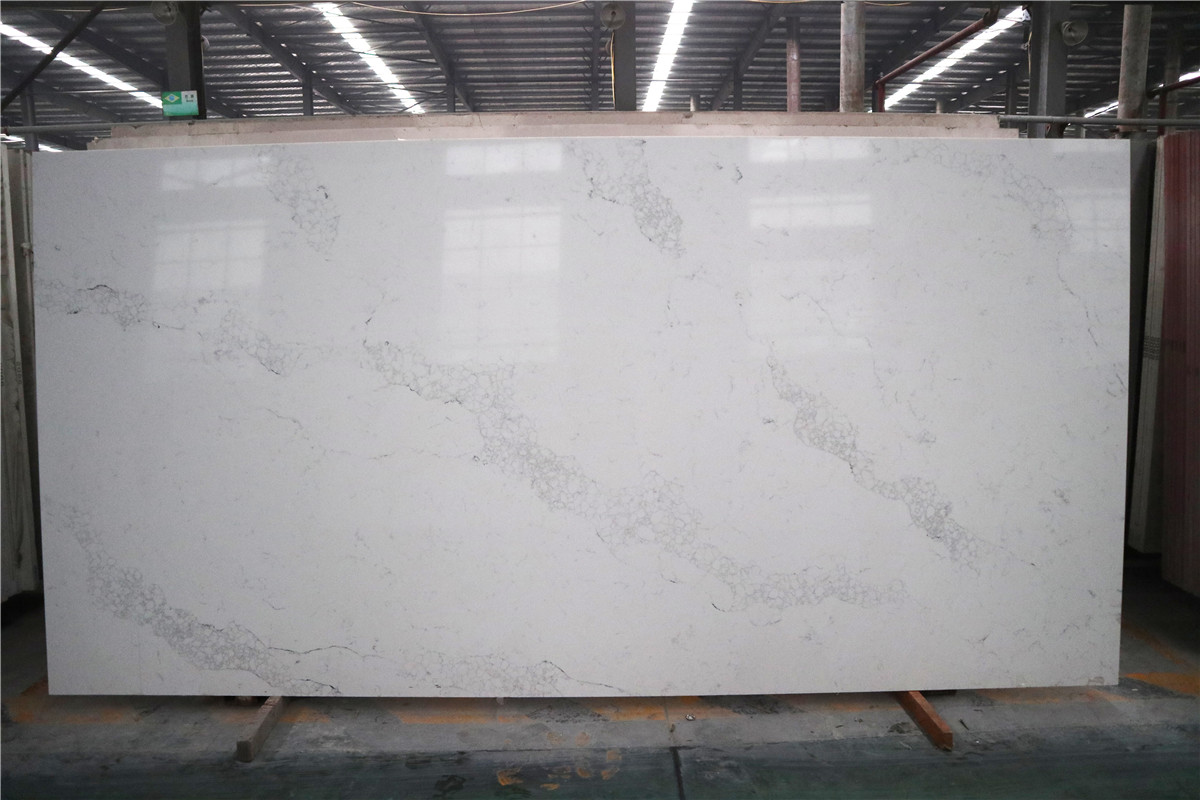 Calacatta quartz stone 1546 , calacatta marble, Calacatta Quartz Slab