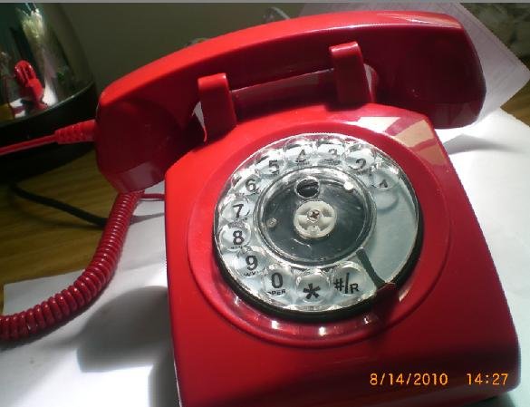 antique decorative corded telephone