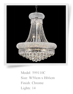 Traditional decoration rotary crystal chandeliers