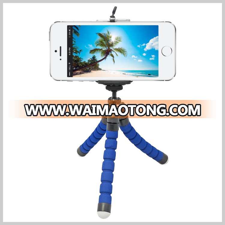 Mini Flexible Sponge Octopus Tripod Holder Mount Adapter for Mobile Phone Smartphone Tripod