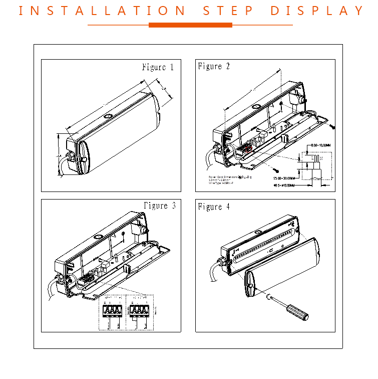 Wall surface mounted emergency twin spot light outdoor lamp led