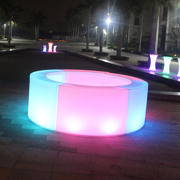 Plastic Garden Waterproof Led Outdoor Furniture